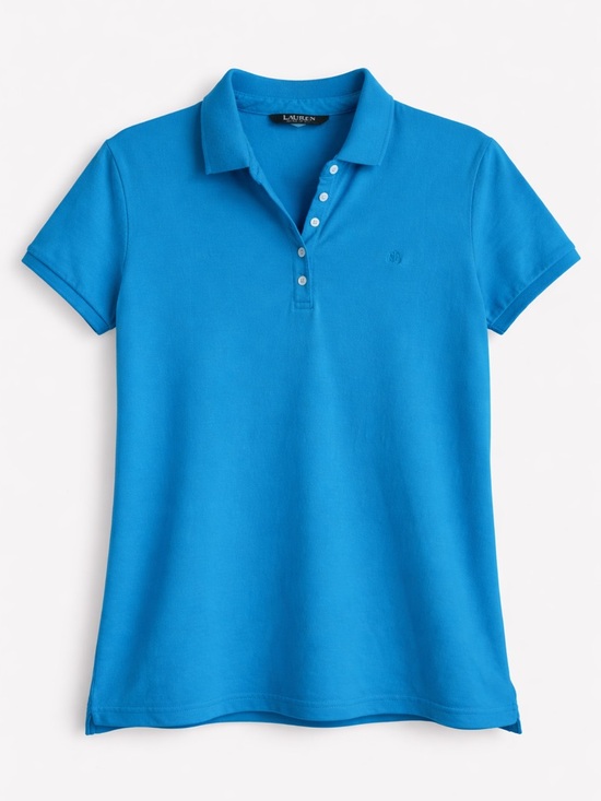 Lauren Ralph Lauren Tops - Lauren Ralph Lauren- Teal Blue Polo Shirt Women’s Short Sleeve- Size: Large